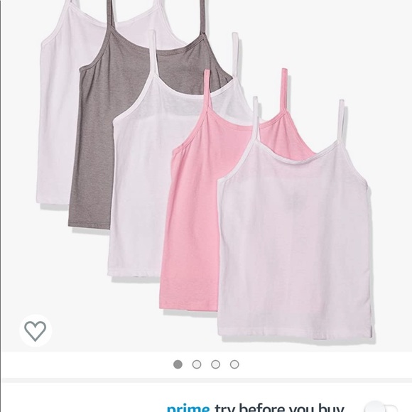 Girls cotton camis. Size medium. - Picture 2 of 4
